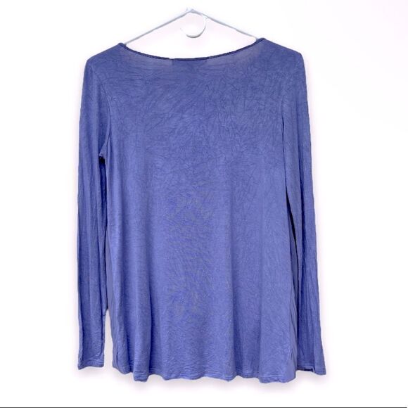 LOLA & SOPHIE | Silk Front Faux Wrap Sleeved Top (XS) - Picture 4 of 4